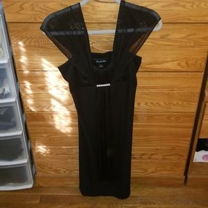 Black dress with shimmer detail